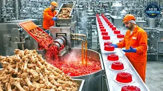HOW JELLY IS MADE | From BEEF BONE to DESSERT, INSIDE THE MEGA FACTORY 🍮