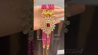 #pachikundan#kundanjewellery#polkikundan#beadscollection#raniharam#order#whatsapp#9652525864
