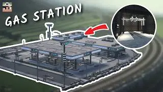Building a Realistic City Gas Station in Minecraft! | Schlachheim Behind The Build