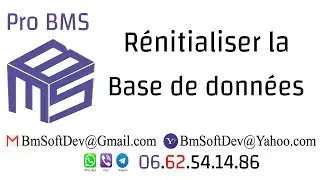 Gestion commerciale Pro BMS: Réinitialisation de la base données اعادة ضبط قاعدة البيانات