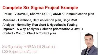 Six Sigma Complete Project Example | Learn complete DMAIC project example