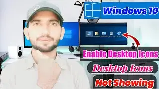 Desktop icons Not Showing Windows 10 | Desktop icon Settings | Desktop icons | My Computer Missing🔥
