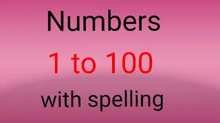 write numbers name one to hundred //numbers name in english