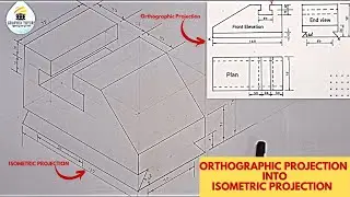 orthographic views into isometric projection