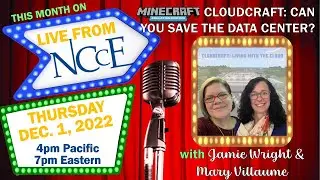 Topic: Cloudcraft: Can you save the data center? w/Minecraft Education Edition