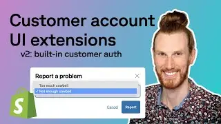 Build Shopify customer account UI extensions
