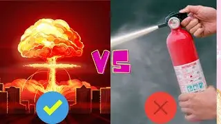 How to stop fire🔥| aag bujhane ka sabse aasan tarika| Nuclear weapon test | atom bomb vs fire