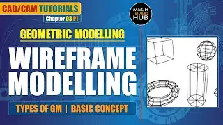 WIREFRAME MODELLING | Geometric Modelling | CAD/CAM Tutorials | Chapter 03 Part 01