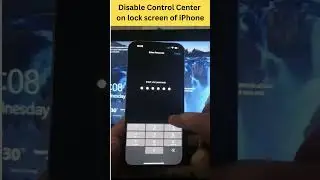 How to Disable Control Center on Lock Screen of iPhone | iPhone Lock Screen Control Center Setting