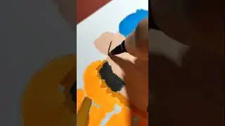 Drawing New Character With Brush pens Brend Technique!! #shorts 🤑