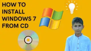 How to install windows 7 from CD