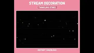 White  Shining Stars Stream Overlay – Animated Twitch & OBS Overlays