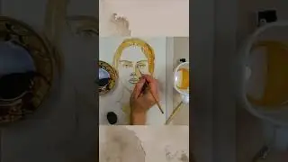 ПОРТРЕТ С ПОМОЩЬЮ КОФЕ 