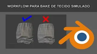Como fazer bake de Tecidos Simulados no Blender 2.8