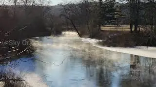 Frost Quakes, and Frazle Ice Steam at -16°F Hardwick, MA