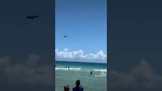 OVNI saliendo del mar 🛸 en playa de Miami 🏖️. Emerge a una velocidad impresionante  