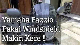 Pasang Windshield & Karpet Karet di Yamaha Fazzio Terbaru!!