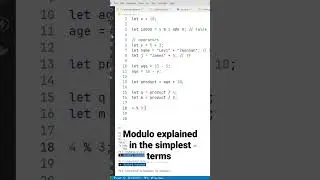 Modulo explained #programming #javascript #code #codelearning #javascriptseries