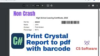 C# Code for Converting Crystal Report to PDF - Step-by-Step Guide