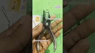 Single hole Paper punch for making holes in paper