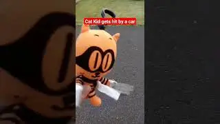 Cat Kid gets hit by a car! #viral #foryou #plushvideos #dogman #catkidcomicclub #manga