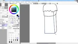 рисуем арт в Easy Paint Tool SAI для новичка