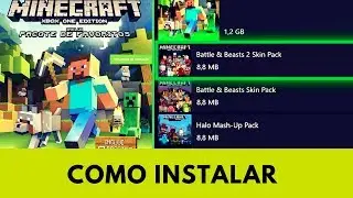 PACOTE DE FAVORITOS DO MINECRAFT - COMO INSTALAR NO XBOX ONE