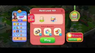 Gardenscapes Level 929 Walkthrough "No Boosters Used"