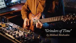 “Grinders of Time” pitch-shifting & multi-delay (Godin LGX, Strymon, Hedra, Hologram Microcosm)