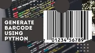 Generating a barcode using python || barcode generator