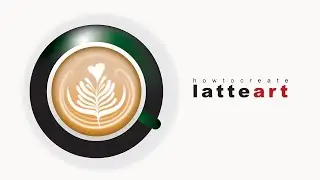 Adobe Illustrator Tutorial | How to Create Latte Art for Beginners