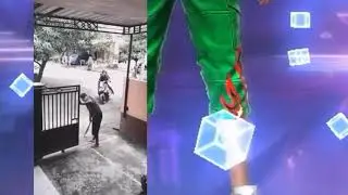 Detik-detik dua pelaku kejahatan menusuk seorang bapak² #presetjedagjedug #presetff #presetviral