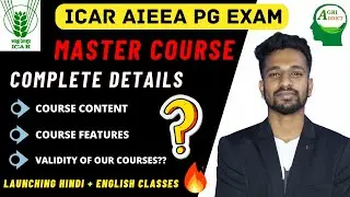 AgriAddict Online Master Courses for ICAR AIEEA PG Exam |Target & Foundation Batch
