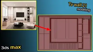 Tv wall 21 modeling in 3dsmax