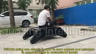 PS1000 all terrain swing arm tracked mobile robot platform