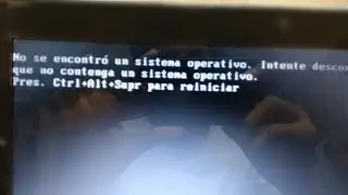 No Se Encontró Un Sistema Operativo