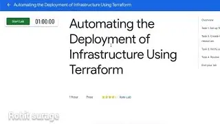 Lab 6 || Google cloud fundamental : Automating the Deployment of Infrastructure Using Terraform Lab.