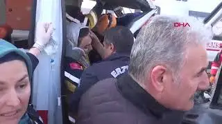 Kazada yaralanan Elanur, paramedik eşi ve meslektaşlarına yardım ediyormuş