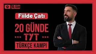Fiilde Çatı Konu Anlatımı / Taktikler +Soru Çözümü 📌 20 Günde TYT TÜRKÇE Kampı 2025 +PDF (10.Gün)