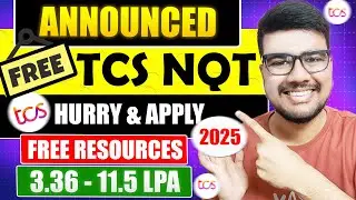 Don't Miss Out: TCS Free NQT 2025 Registration Open Now!