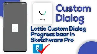 Custom ios Dialog Progressbar in Sketchware pro | lottie custom dialog progressbar in Sketchware pro