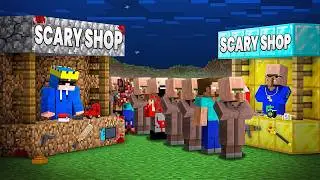 Me Vs Scary Entities Shop's Battle In Minecraft