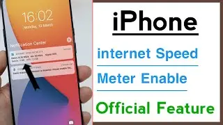 How To Enable Official internet Speed Meter in iPhone