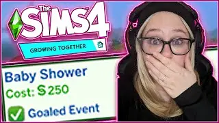 CRAZY BABY SHOWER! 👶🏼😱 || Sims 4 Growing Together