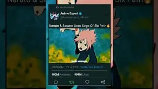 Naruto & Sasuke Use Sage Of Six Path🔥 || #shorts #shortvideo #naruto #narutoshippuden #sasuke #viral