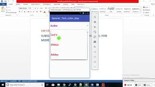 Android Spinner Change Text Color Size Programmatically