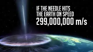 What If a Needle Hit Earth at the Speed of Light? Answer by AI