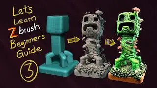 003 - Beginners Guide to Zbrush - Let’s Make a Minecraft Creeper for 3D Printing!