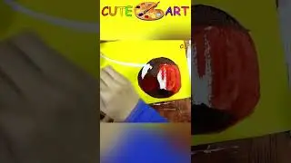 acrylic painting cherry #shorts #acrylicpainting