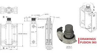 Intro to Drawings - Fusion 360 Part 2: Dimensional Tolerances, Threads & Alternate Dimensions How To